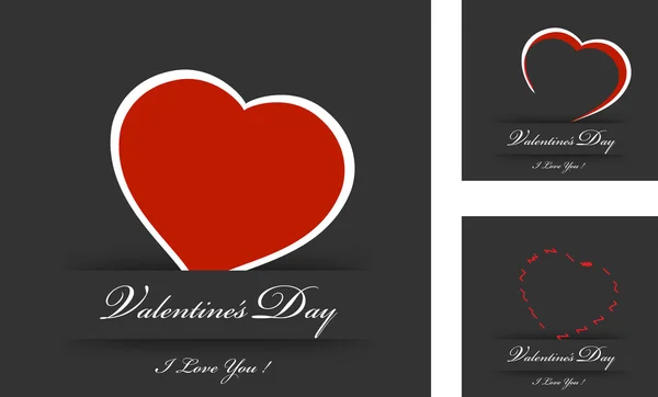 Tarjeta de día de San Valentín vectorial — Archivo Imágenes Vectoriales