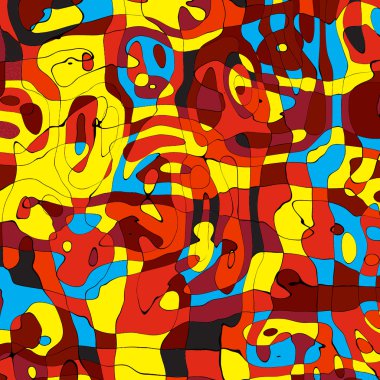 Dikişsiz pop art renkli arka plan
