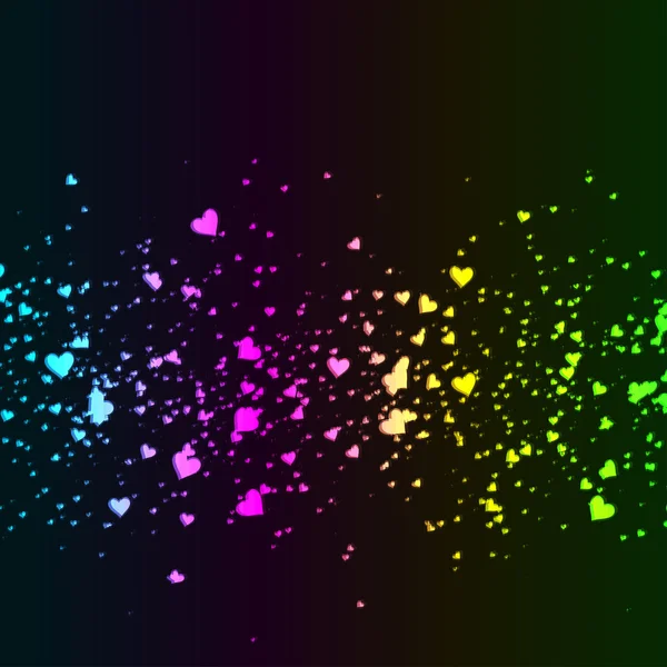 Coeurs abstraits couleur vectorielle — Image vectorielle