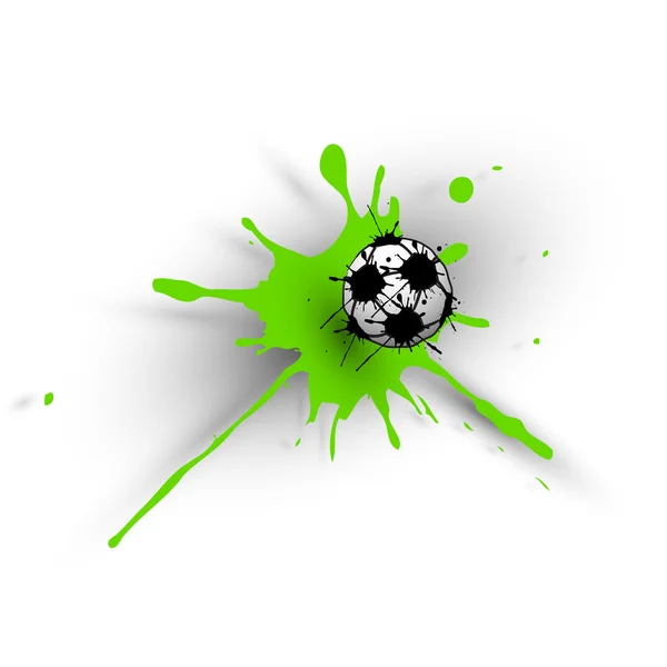 Μπάλα ποδοσφαίρου, πιτσιλίσματα σχεδιασμού — Διανυσματικό Αρχείο