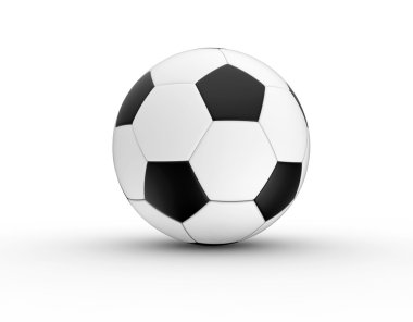 Futbol topu beyazda izole edildi