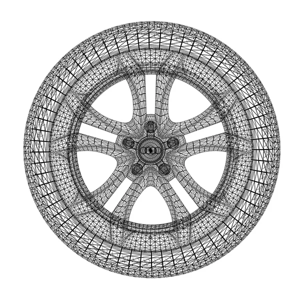 Samochodowych koncepcja koła — Zdjęcie stockowe