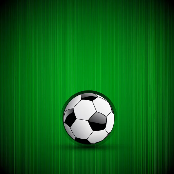 Футбольный фон с мячом и светом — стоковый вектор