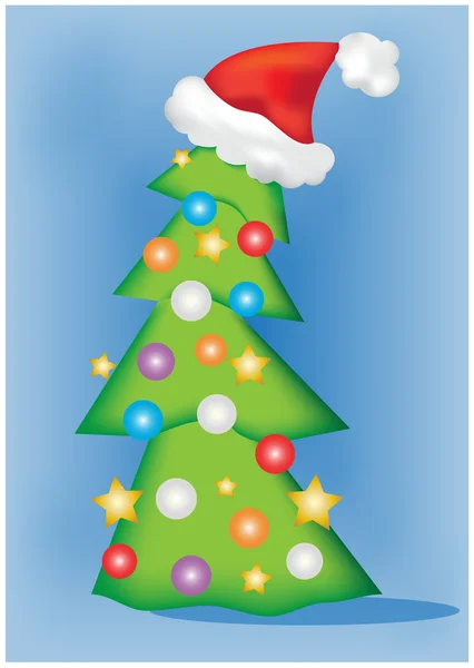 Kleine kerstboom — Stockvector