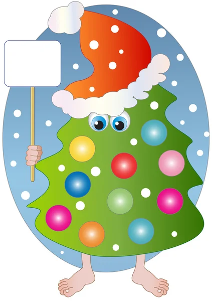 Petit arbre de Noël — Image vectorielle