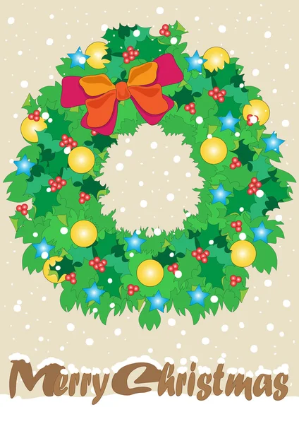 Christmas Garland — Stock Vector