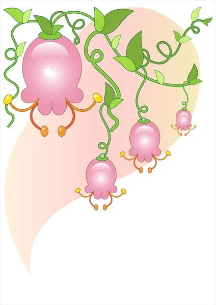 식물학적 배경 — 스톡 벡터