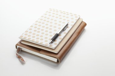 Üç defter bir kalem ile