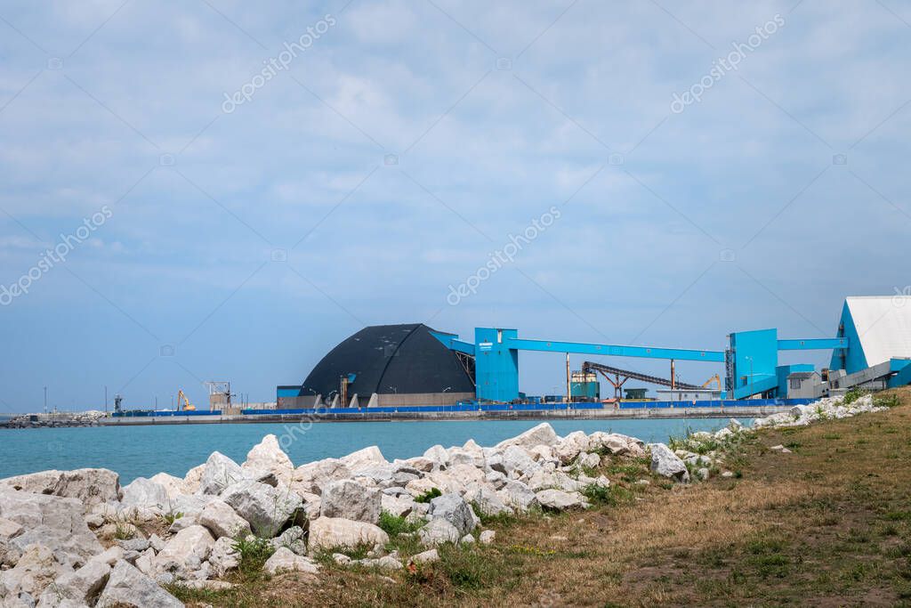 Goderich Salt Mine. The photo was taken in town of Goderich, Ontario