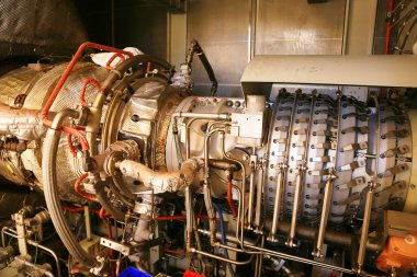 Operasyon için sürücü kompresör birimi için makine türbin petrol ve gaz tesisi. Otomasyon sistemi, bakım rutin iş makinesi hazır olun tarafından uzun zaman ve kontrollü mantığı ile çalışan türbin.
