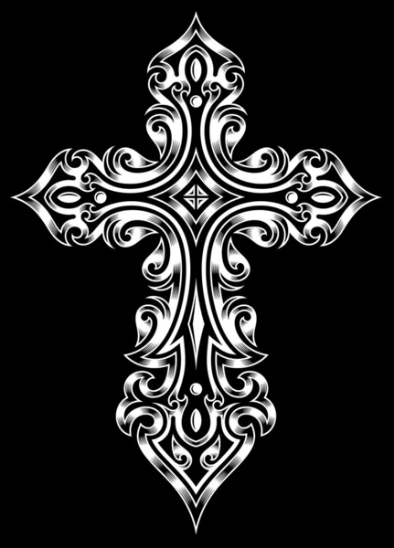 Gothic Cross — Stock Vector