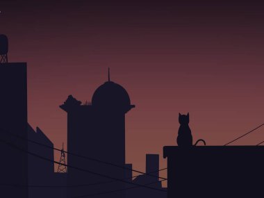 lofi buildings aesthetics for wallpaper