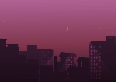 lofi buildings aesthetics for wallpaper