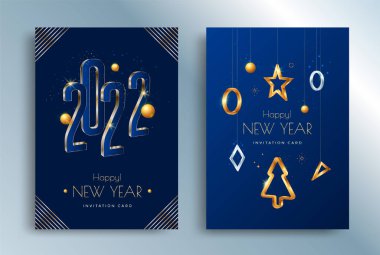 Mutlu yıllar 2021 tebrik kartı tasarım şablonu