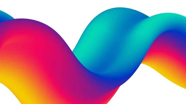 Fond 3d coloré abstrait. Forme du gradient — Image vectorielle