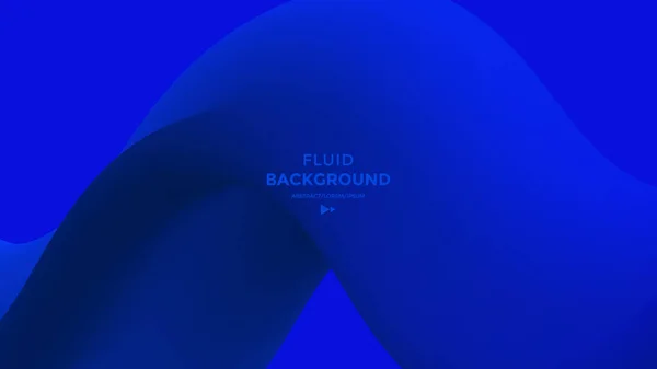 Blaue Abstrakte Flüssigkeitswelle Modernes Plakat Mit Flow Form Innovationshintergrunddesign Für — Stockvektor