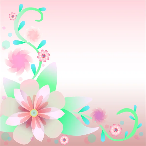 Background with flowers — Stock Vector