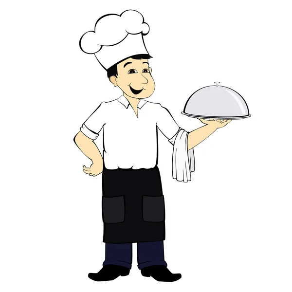 Cocinar en el uniforme — Vector de stock