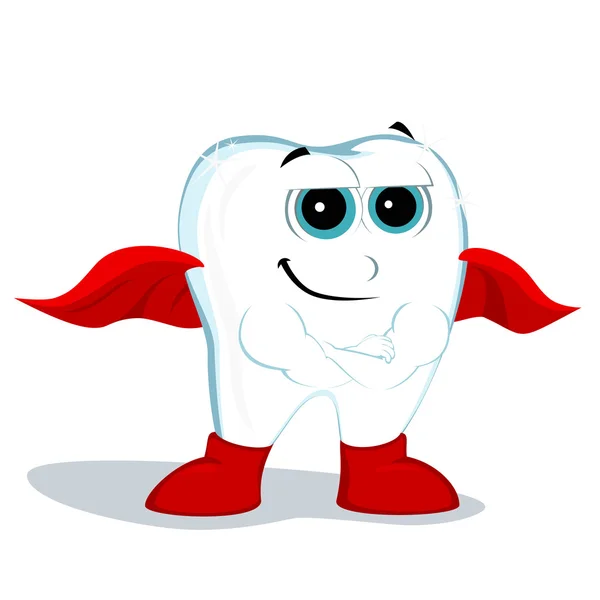 Tooth hero — Stock Vector