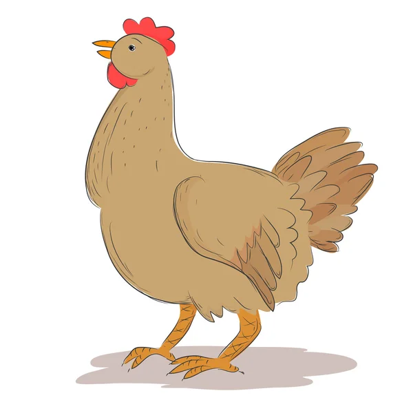 La gallina — Vector de stock