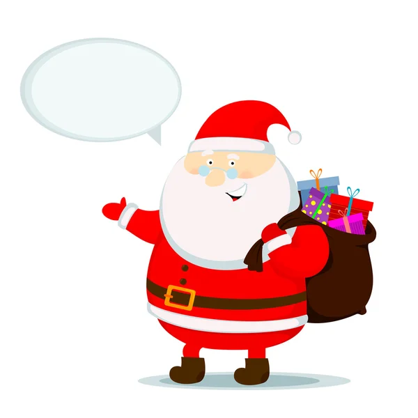 Père Noël parler — Image vectorielle
