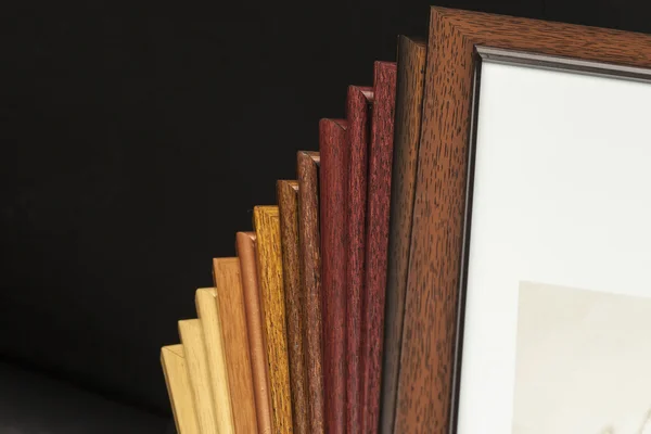 Kolekcja drewnianych klatek — Zdjęcie stockowe
