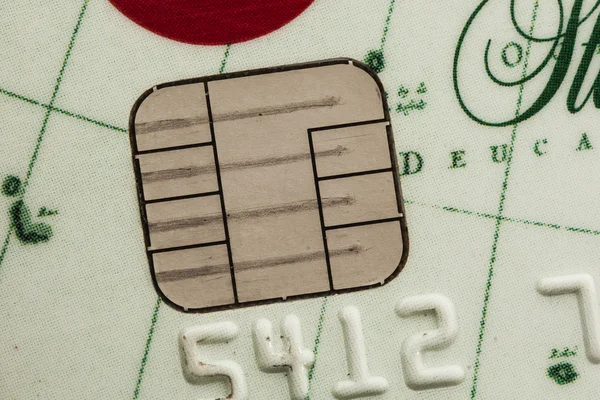 Credit card with chip — Stock Photo, Image