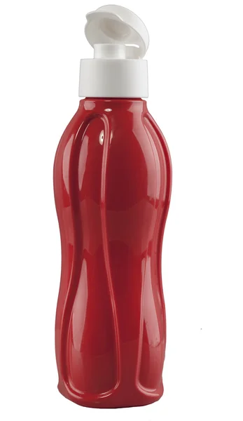 Rote Sportflasche — Stockfoto