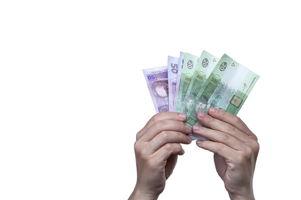 Geld in der Hand — Stockfoto