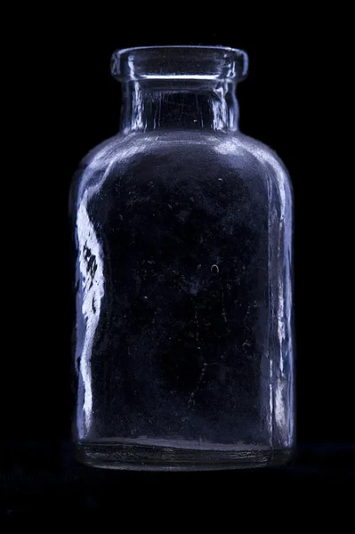 Old antique glass bottle — Stock Photo, Image