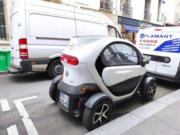 Paris França Junho 2022 Renault Twizy Microcarro Urbano — Fotografia de Stock