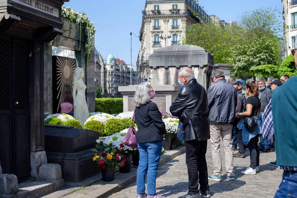 Paris France Ance May 2022 Dalida Grave Montmartre Cemetery Anniversary — 图库照片