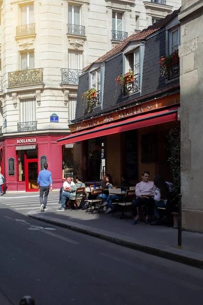 Παρισι Γαλλια Ιουνίου 2022 Όμορφος Δρόμος Στο Παρίσι Γαλλία — Φωτογραφία Αρχείου