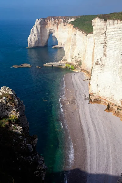 Etretat Francja Maj 2022 Wybrzeże Etretatu Normandia Francja — Zdjęcie stockowe