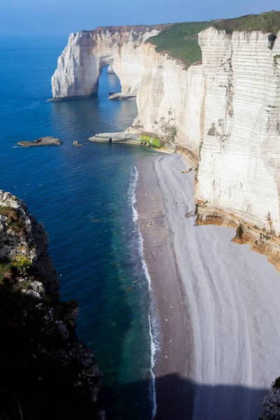 Etretat Francja Maj 2022 Wybrzeże Etretatu Normandia Francja — Zdjęcie stockowe