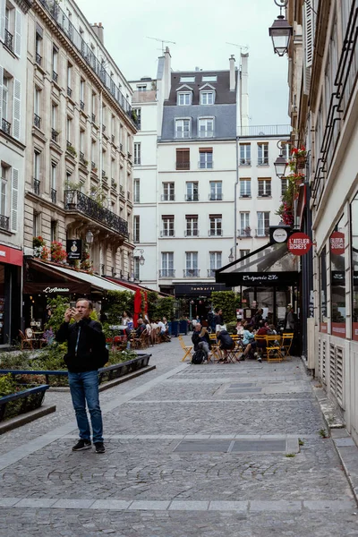 Παρίσι Γαλλία Μάιος 2022 Όμορφα Σπίτια Και Δρόμοι Του Παρισιού — Φωτογραφία Αρχείου