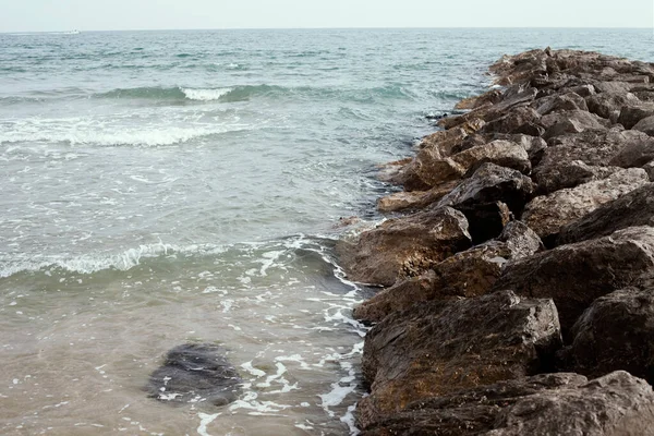 Středozemní Moře Písečná Pláž Letní Dovolená — Stock fotografie