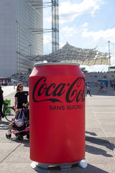 Paris Frankreich 150 Dose Coca Cola Ohne Zucker Präsentation Des — Stockfoto