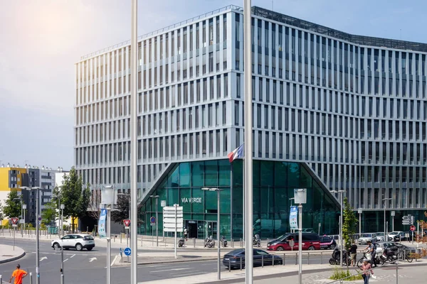 Paris França Junho 2022 Edifício Escritórios Moderno Bonito Distrito Dfense — Fotografia de Stock