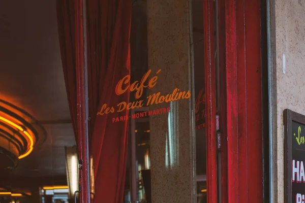 Paris France July 2022 Two Mills Cafe Brasserie Paris Made — Fotografia de Stock