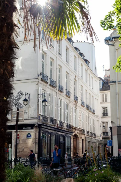 Paris France July 2022 Beautiful Windows Paris Shutters Canopies — Stock Photo, Image