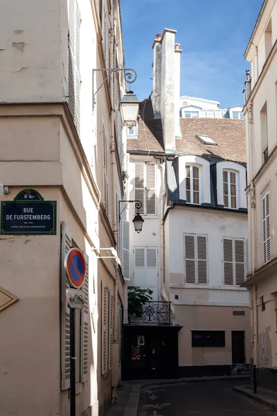 Paris France July 2022 Old Street Sign Paris Traditional Signs — Stockfoto