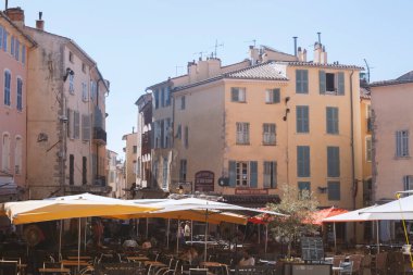 Hyres, France - August 10, 2022: Hyres is a commune in the southeast of France in the Provence-Alpes-Cte d'Azur region, Var department, Toulon district, Hyres canton Typical architecture of a Mediterranean city