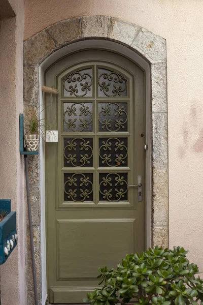 Марсель Франція Серпня 2022 Двері Кот Азур Типова Архітектура Середньовічного — стокове фото