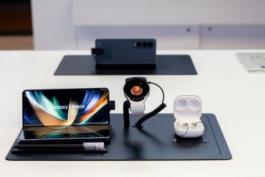 Paris, France - August 19, 2022: Samsung galaxy z fold 4