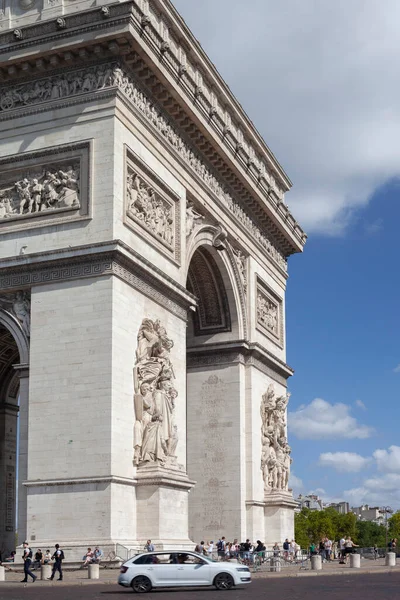 Paris France August 2022 Arc Triomphe Monument 8Th Arrondissement Paris — Foto de Stock