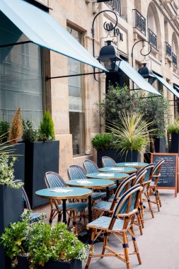 Restaurant terrace in Paris - Paris, France - August 22, 2022