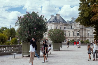View of the Luxembourg Palace (fr. Palais du Luxembourg) Paris, France - August 22, 2022