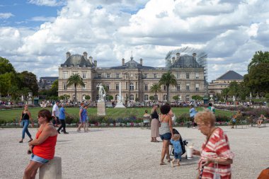 View of the Luxembourg Palace (fr. Palais du Luxembourg) Paris, France - August 22, 2022