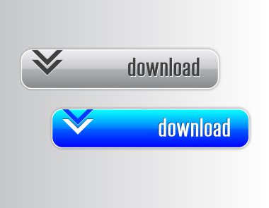 parlak mavi ve gri web elemanları